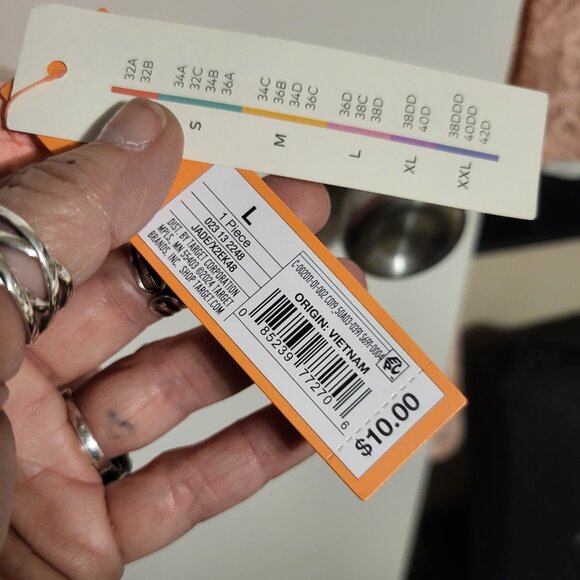 NWT COLSIE PINK BRALETTE SZ L - Picture 4 of 8